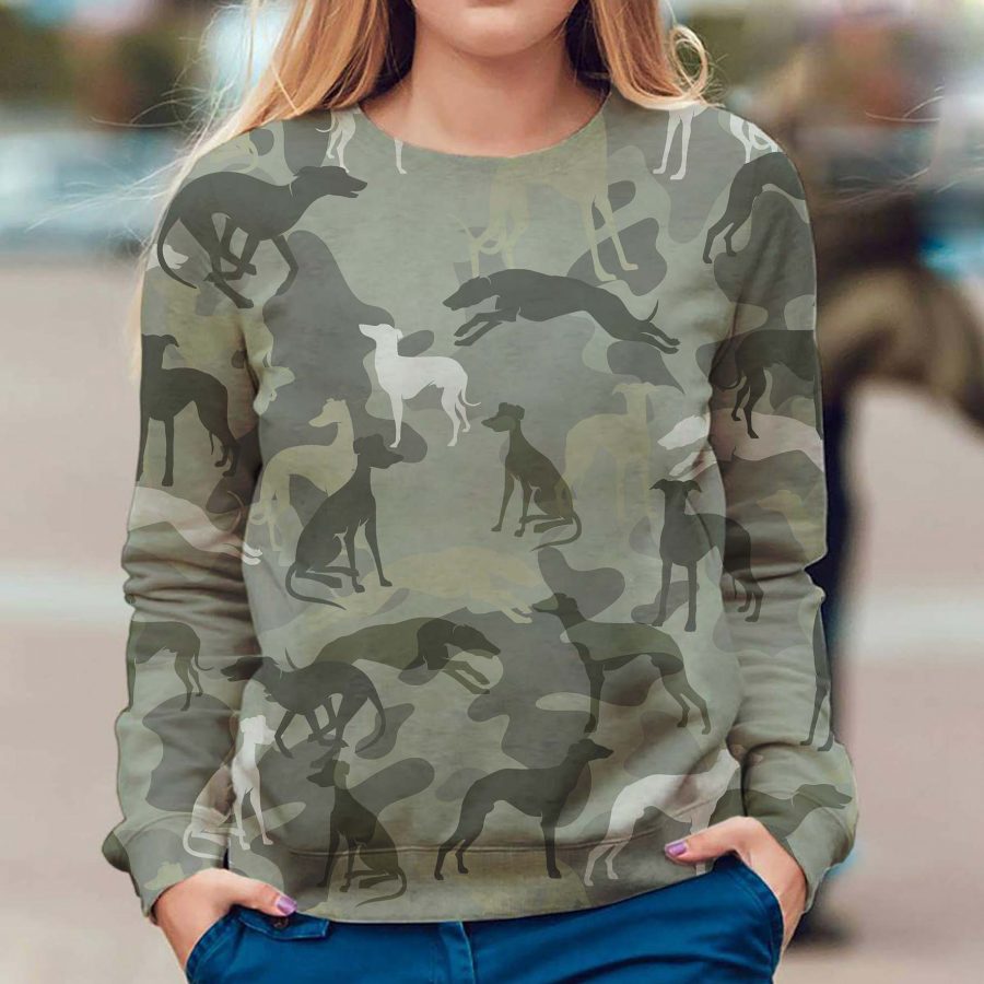 Italian Greyhound - Camo - Premium Sweater