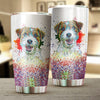 Jack Russell Terrier Art Color Tumbler Cup