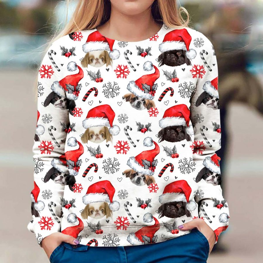 Japanese Chin - Xmas Decor - Premium Sweater