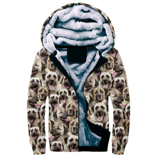 Kangal Dog Full Face Fleece Hoodie