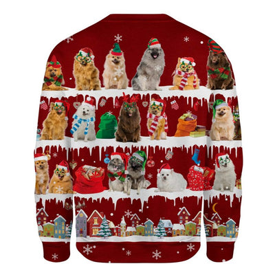 Keeshond - Snow Christmas - Premium Sweater