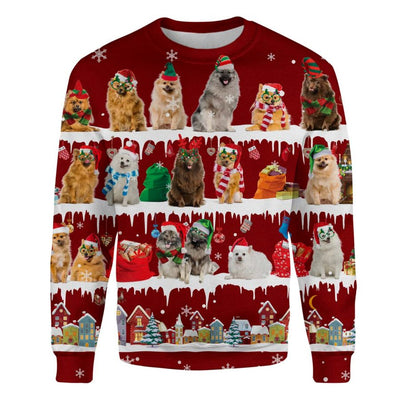 Keeshond - Snow Christmas - Premium Sweater