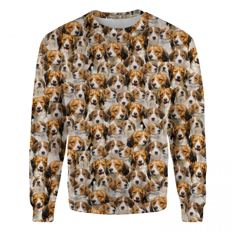 Kooikerhondje - Full Face - Premium Sweater