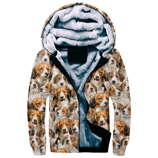 Kooikerhondje Full Face Fleece Hoodie