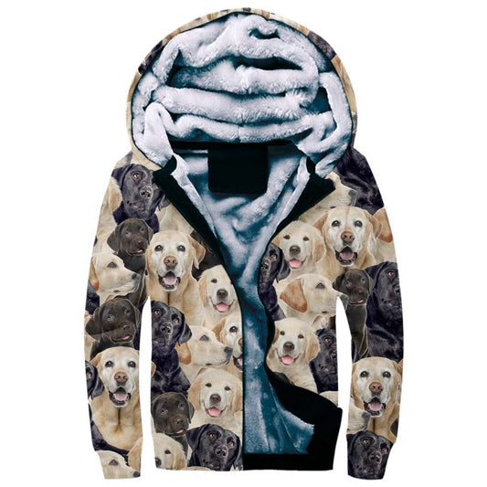 Labrador Retriever Full Face Fleece Hoodie