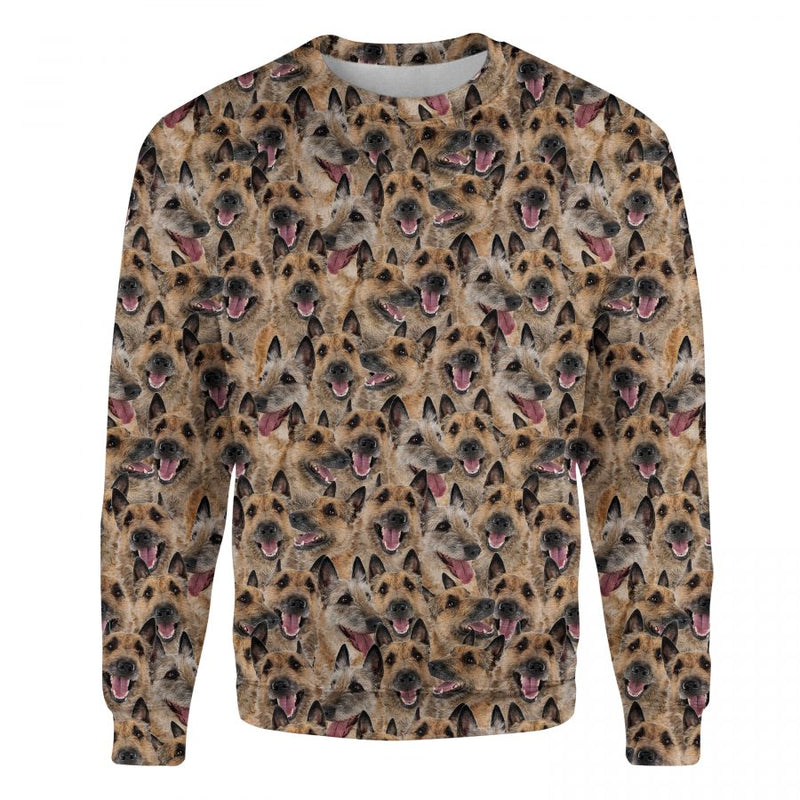 Laekenois Dog - Full Face - Premium Sweater