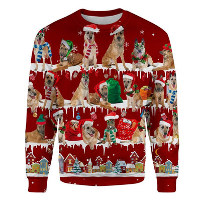 Laekenois Dog - Snow Christmas - Premium Sweater