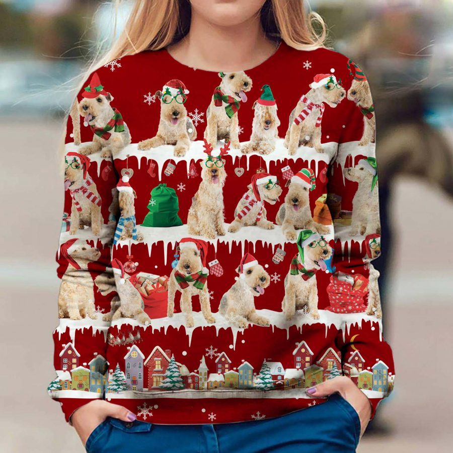 Lakeland Terrier - Snow Christmas - Premium Sweater