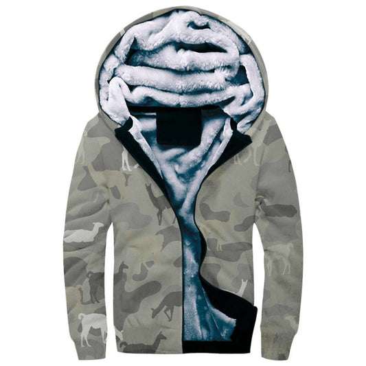 Llama Camo Fleece Hoodie