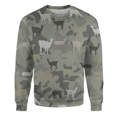 Llama - Camo - Premium Sweater