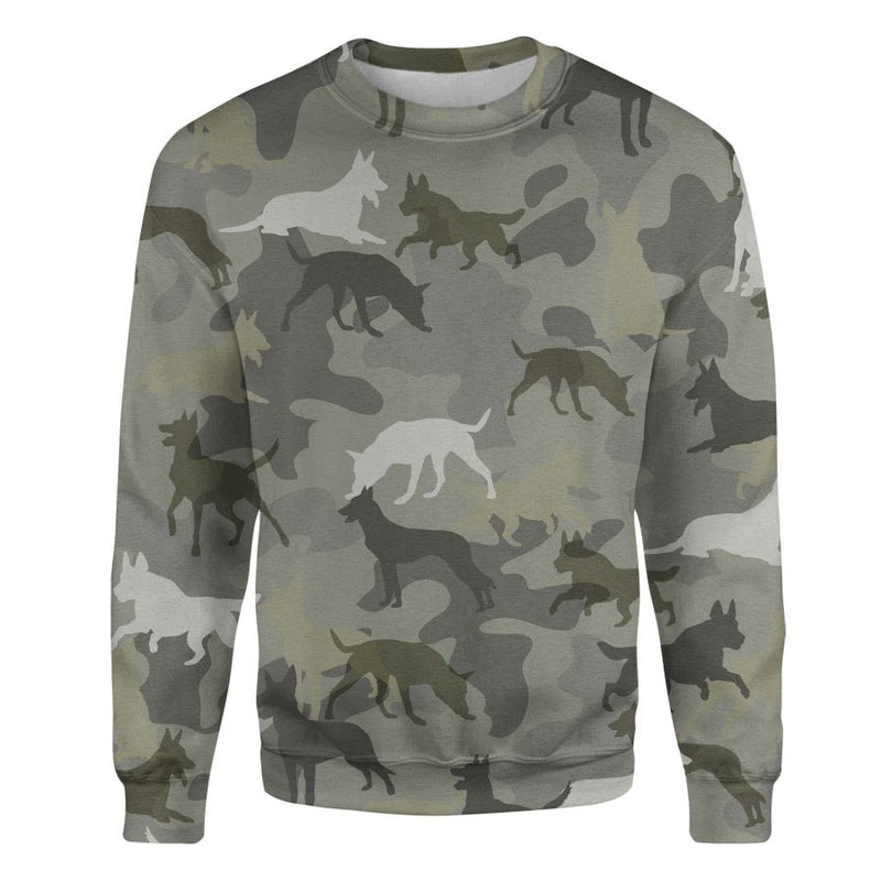 Malinois Dog - Camo - Premium Sweater