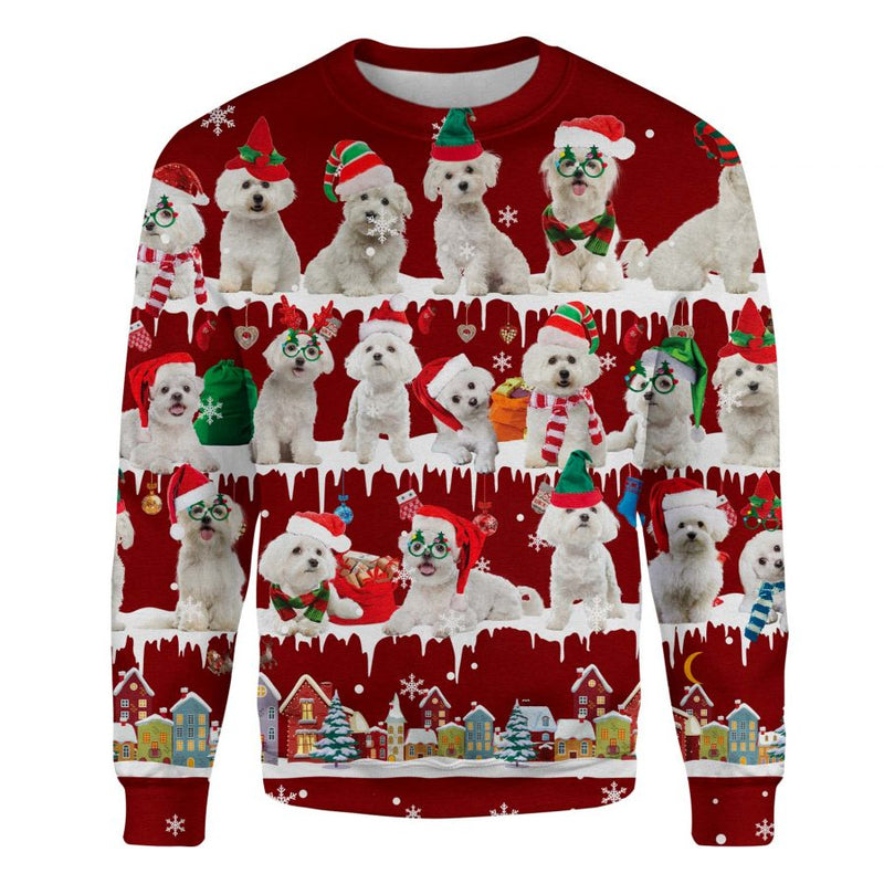 Maltese - Snow Christmas - Premium Sweater
