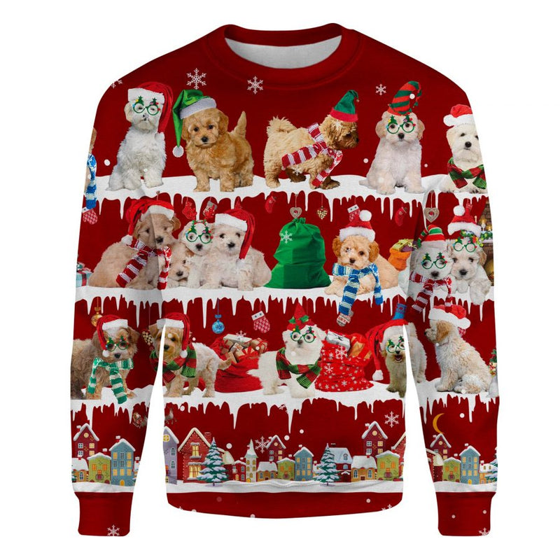 Maltipoo - Snow Christmas - Premium Sweater