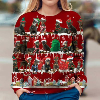 Manchester Terrier - Snow Christmas - Premium Sweater