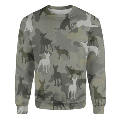 Mexican Hairless Dog - Camo - Premium Sweater