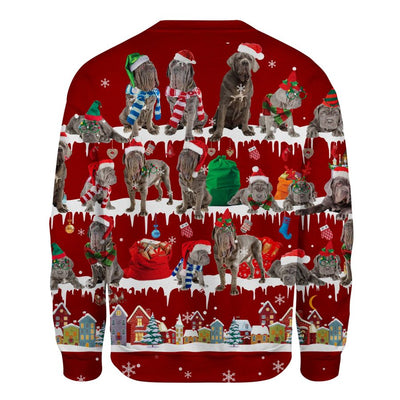 Neapolitan Mastiff - Snow Christmas - Premium Sweater