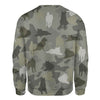 Norwegian Elkhound - Camo - Premium Sweater