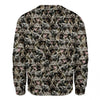 Norwegian Elkhound - Full Face - Premium Sweater