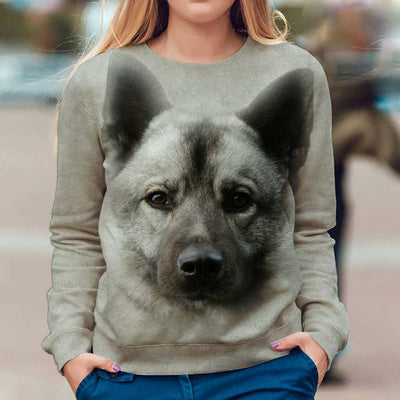 Norwegian Elkhound - Face Hair - Premium Sweater
