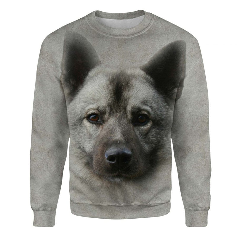 Norwegian Elkhound - Face Hair - Premium Sweater