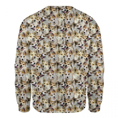 Norwegian Lundehund - Full Face - Premium Sweater