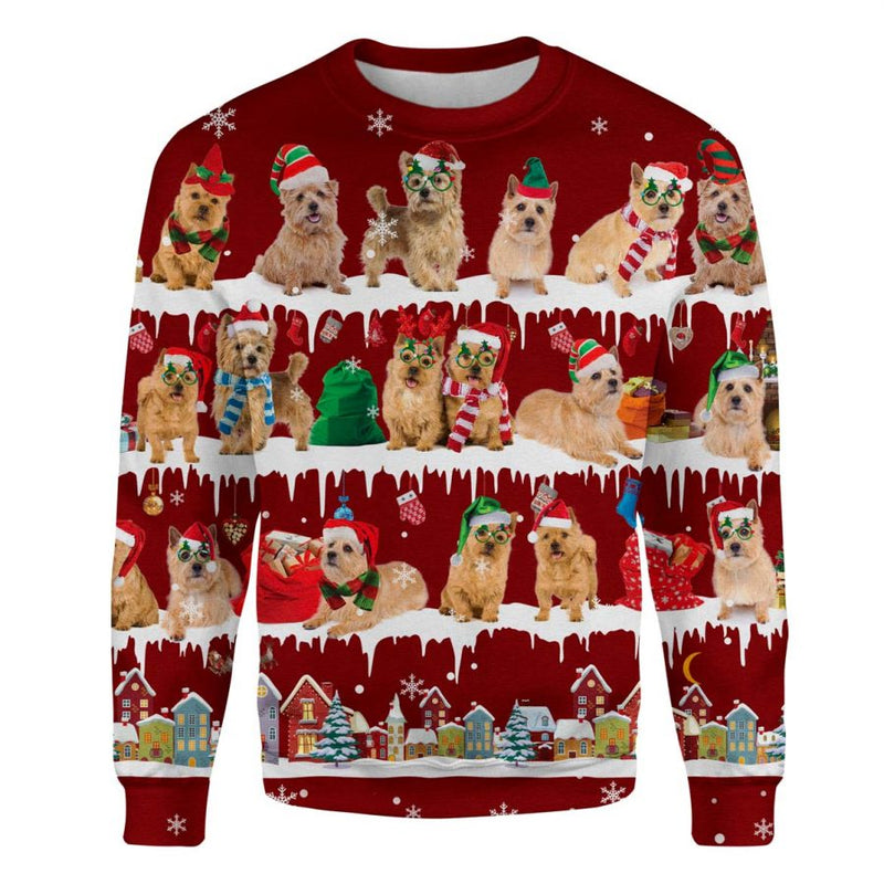 Norwich Terrier - Snow Christmas - Premium Sweater