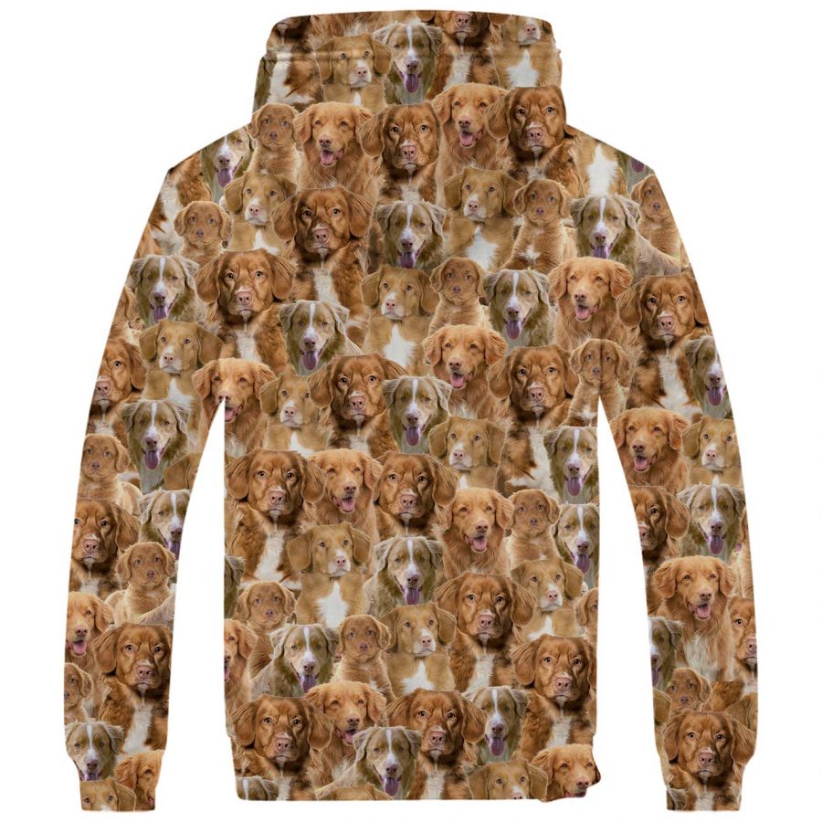 Nova Scotia Duck Tolling Retriever Full Face Fleece Hoodie