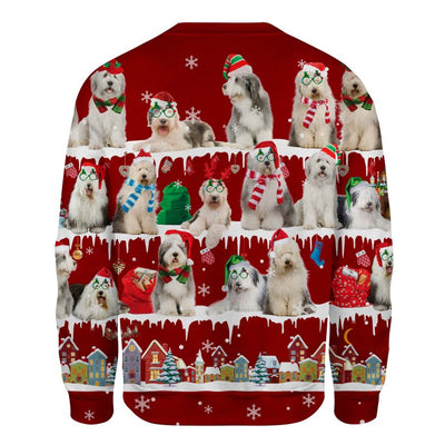 Old English Sheepdog - Snow Christmas - Premium Sweater