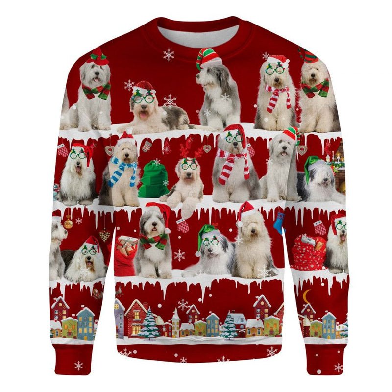 Old English Sheepdog - Snow Christmas - Premium Sweater