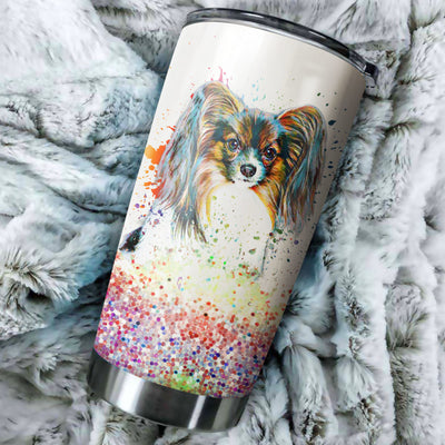 Papillon Art Color Tumbler Cup