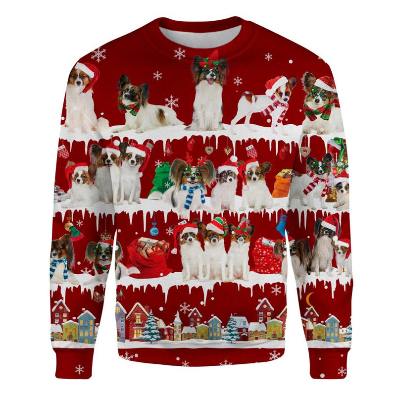 Papillon - Snow Christmas - Premium Sweater