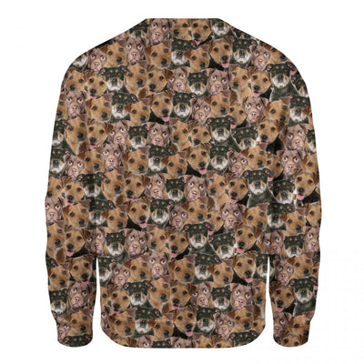 Patterdale Terrier - Full Face - Premium Sweater