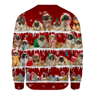 Pekingese - Snow Christmas - Premium Sweater