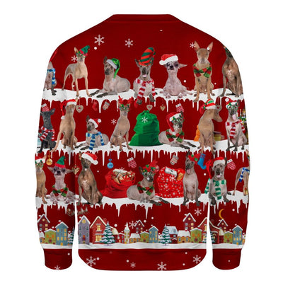 Peruvian Hairless Dog - Snow Christmas - Premium Sweater