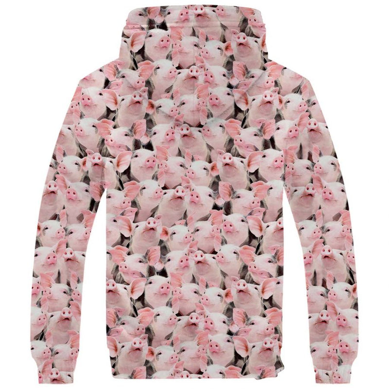 Pig Full Face Fleece Hoodie