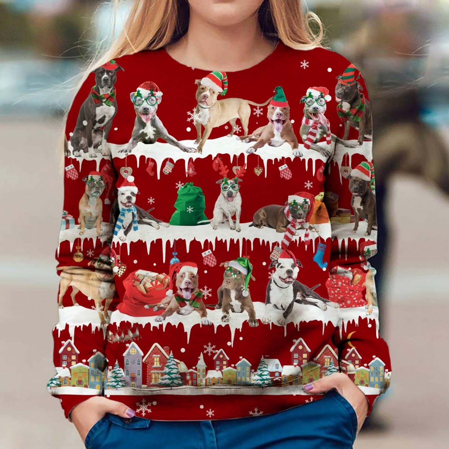Pitbull - Snow Christmas - Premium Sweater
