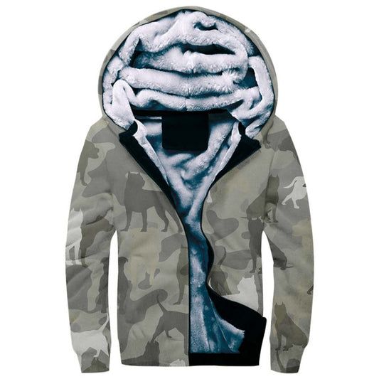 Pitbull Camo Fleece Hoodie