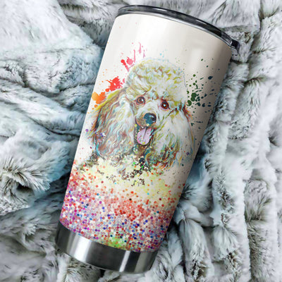 Poodle Art Color Tumbler Cup