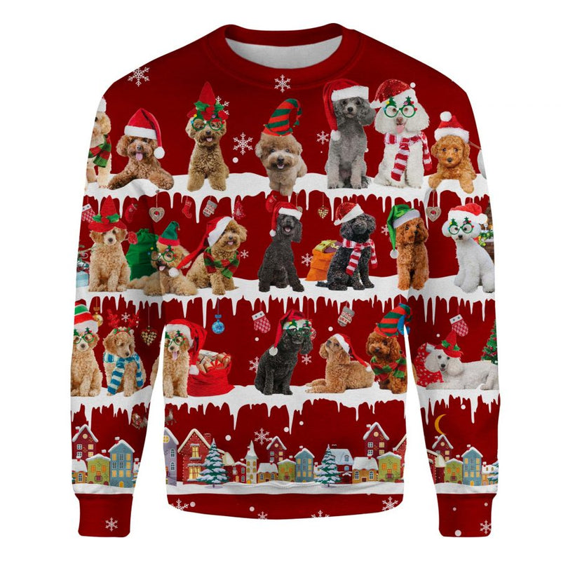 Poodle - Snow Christmas - Premium Sweater