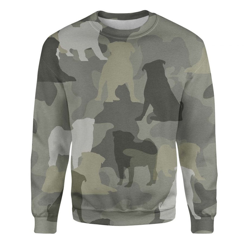 Pug - Camo - Premium Sweater