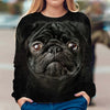 Pug - Face Hair - Premium Sweater