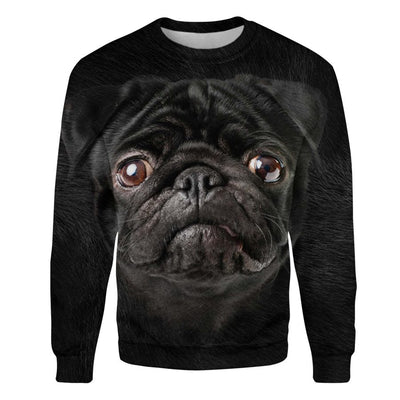 Pug - Face Hair - Premium Sweater
