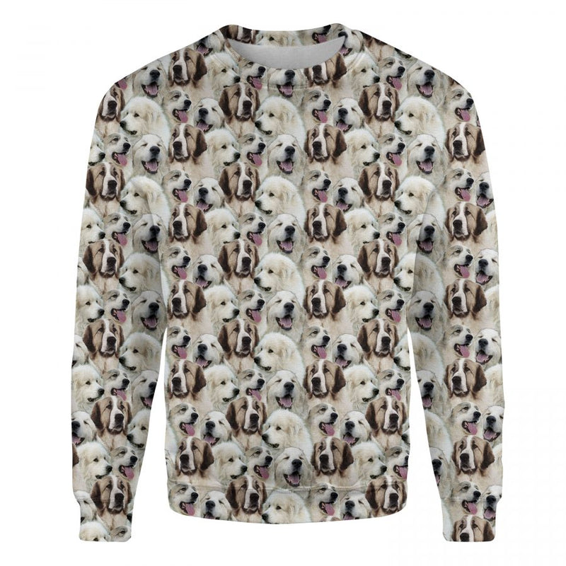 Pyrenean Mastiff - Full Face - Premium Sweater