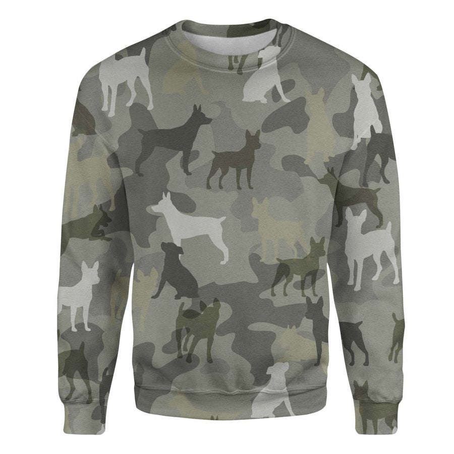 Rat Terrier - Camo - Premium Sweater