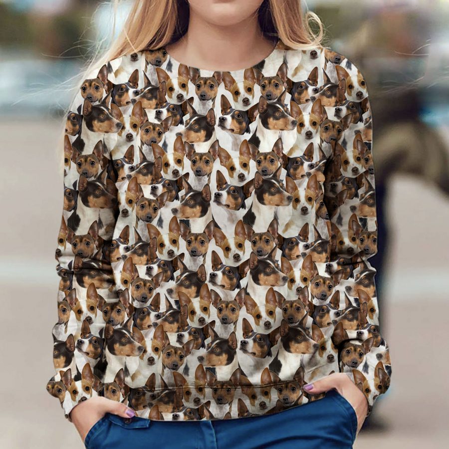Rat Terrier - Full Face - Premium Sweater
