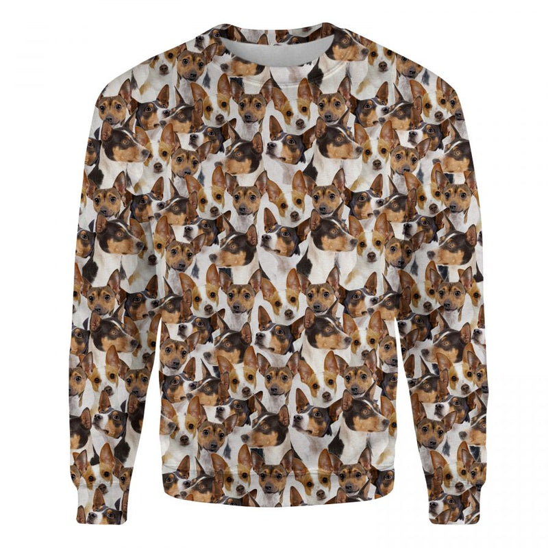 Rat Terrier - Full Face - Premium Sweater
