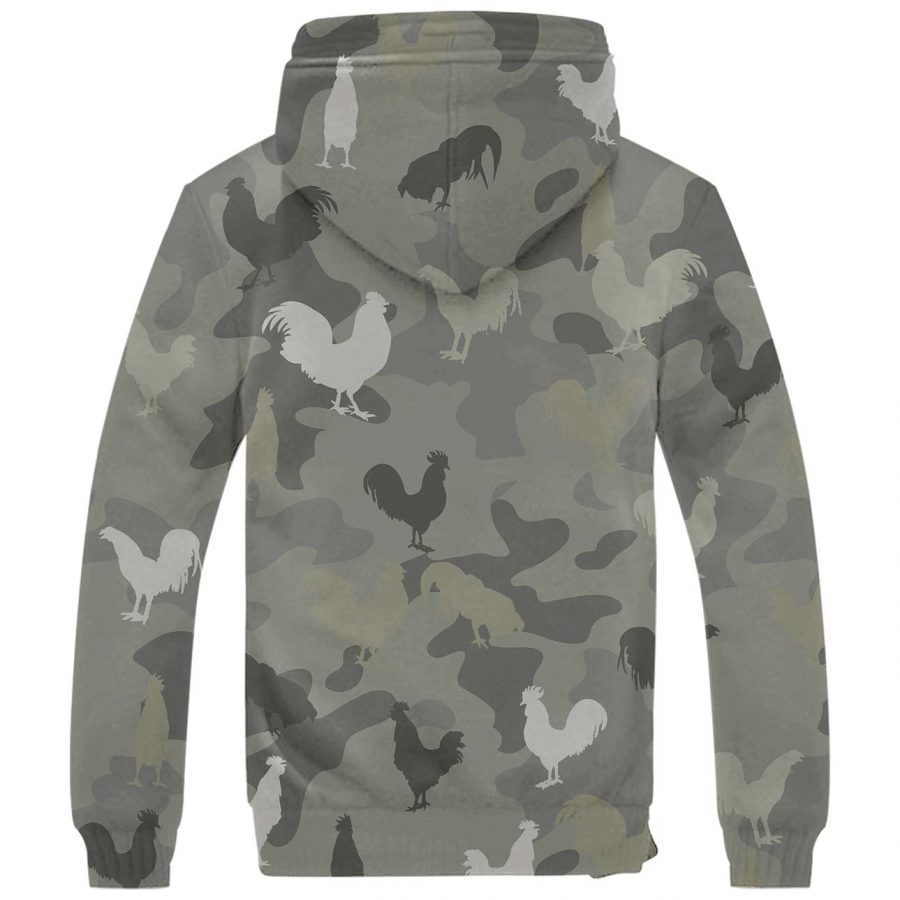 Rooster Camo Fleece Hoodie