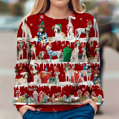 Saluki - Snow Christmas - Premium Sweater