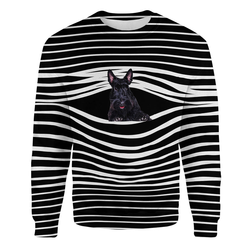 Scottish Terrier - Stripe - Premium Sweater