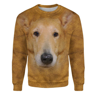 Smooth Collie - Face Hair - Premium Sweater